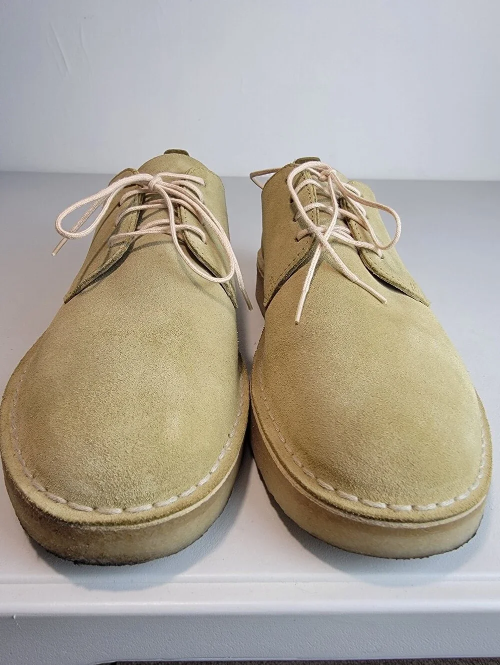 Clarks Originals Men's Coal London Maple Suede Leather Derby Shoes Size 10 M